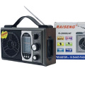 RAISENG R-2008UAT FM AM SW 3 Band Vintage Retro Radio Rechargeable Radio With USB SD TF Mp3 Player